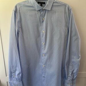 Banana Republic Men's Camden Blue Long-Sleeve Dress Shirt